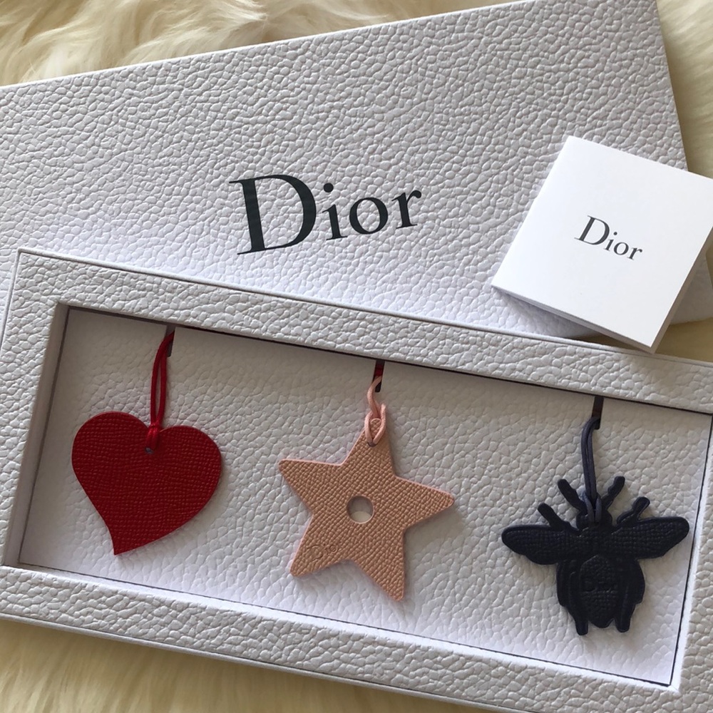 Dior leather hang tags